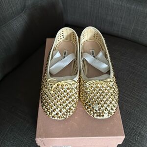 MIU MIU flats Leather ballerinas